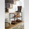 3 Tier Shoe Rack Black Metal With Natural Wood - Brightroom™ -Home Essentials Shop GUEST 1f2cceea 00e7 47c8 8368 266f389021b9
