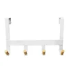 Mixed Material Over The Door 4 Hooks Rail Light Wood On Matte White - Brightroom™ 2 Mixed Material Over The Door 4 Hooks Rail Light Wood On Matte White - Brightroom™ -Home Essentials Shop GUEST 3a8b2c5c ed67 4935 a154 d8918b7c1380