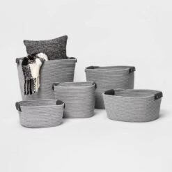 17'' Coiled Rope Tapered Basket Gray - Brightroom™ -Home Essentials Shop GUEST 3b70a5d5 de74 45b7 a5fc bdc4e6a1ccfc 1