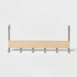 Large Over The Door Hook With Wood 6 Hooks - Brightroom™ 8 Large Over The Door Hook With Wood 6 Hooks - Brightroom™ -Home Essentials Shop GUEST 427b723e 2d59 4066 b9a9 dd53d42e3056
