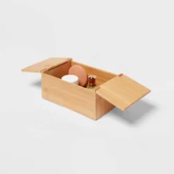 6" X 9" X 4" Rectangular Hinge Lid Bamboo Countertop Organizer - Brightroom™ -Home Essentials Shop GUEST 448d43d4 ccde 4178 8ab1 21a8ac437e38