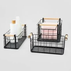Wire Natural Wood Handles Milk Crate - Brightroom™ -Home Essentials Shop GUEST 4a155be8 99e8 4d0e bd95 eeeb004429f9