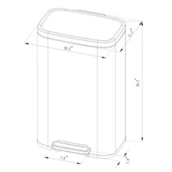 45L Rectangular Step Trash Can - Brightroom™ 11 45L Rectangular Step Trash Can - Brightroom™ -Home Essentials Shop GUEST 4a2ac669 6c4c 4843 a3d3 992611e508bc