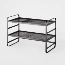 2 Tier Shoe Rack Metal Mesh - Brightroom™ -Home Essentials Shop GUEST 526c6366 f577 4843 a484 8fd156aad026