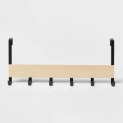 Large Over The Door Hook With Wood 6 Hooks - Brightroom™ 9 Large Over The Door Hook With Wood 6 Hooks - Brightroom™ -Home Essentials Shop GUEST 6e3d4c8e 1b64 444c b060 7ff56ecf7122