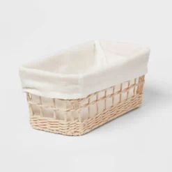 Tapered Woven Basket With Liner - Brightroom™ -Home Essentials Shop GUEST 70e0a027 555f 4b93 8ec7 dfe36078892c