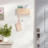 Mixed Material Mail Holder Matte White Hooks On Light Wood - Brightroom™ -Home Essentials Shop GUEST 7315daf8 0c1f 40ea 9330 fcd5c29447fb