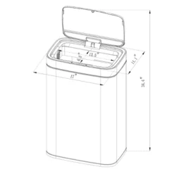Motion Wastebasket With Liner - Brightroom™ 9 Motion Wastebasket With Liner - Brightroom™ -Home Essentials Shop GUEST 7f75f16e 95a3 4cab a642 97207e054cc7
