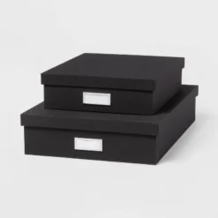 Canvas Desk Storage Box Set Of 2 - Brightroom™ -Home Essentials Shop GUEST 865b7d07 3a75 494b 99e8 39d25c3e9964