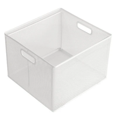 10" X 14" X 13.25" Mesh Crate File Box White - Brightroom™ 3 10" X 14" X 13.25" Mesh Crate File Box White - Brightroom™