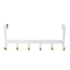 Mixed Material Over The Door 6 Hooks Rail Matte White - Brightroom™ -Home Essentials Shop GUEST 8cbed083 e2f5 4931 842a d58fc357950d