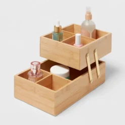 10" X 6" X 5" Hinged Bamboo Countertop Organizer - Brightroom™ -Home Essentials Shop GUEST 9a00d1bf af05 4d94 820a 9a23cfe2b211
