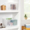 Small Stackable Bins Front Opening Clear Plastic - Brightroom™ -Home Essentials Shop GUEST a756acea 21b1 4d19 8c7f 2fcf21a22895