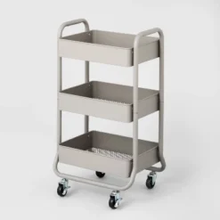 3 Tier Metal Utility Cart - Brightroom™ -Home Essentials Shop GUEST b751237f 152d 4bb9 85de 6c42ef255a3f