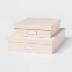 Canvas Desk Storage Box Set Of 2 - Brightroom™ -Home Essentials Shop GUEST bb30d296 8cf4 469e ae91 77a1c9edf87d