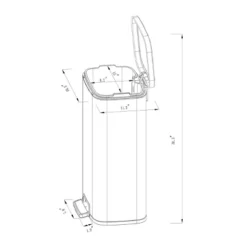 45L Rectangular Step Trash Can - Brightroom™ 12 45L Rectangular Step Trash Can - Brightroom™ -Home Essentials Shop GUEST bc44a777 3ad8 456c b42b 05cf0b17d67c