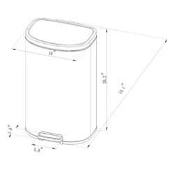 45L D Shape Step Trash Can - Brightroom™ 8 45L D Shape Step Trash Can - Brightroom™ -Home Essentials Shop GUEST c2061739 02e1 4b84 8bb6 9115a2781dbe