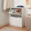 Laminate Pivot Open Shoe Cabinet White - Brightroom™ -Home Essentials Shop GUEST c4d70cfb 7fdb 4166 a55c b11dc54ee24e