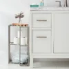 Small Space Storage Cabinet Brushed Nickel Metal - Brightroom™ -Home Essentials Shop GUEST cd373df9 28a2 4173 9b5a 1f4c70cfdce3