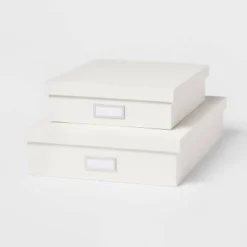 Canvas Desk Storage Box Set Of 2 - Brightroom™ -Home Essentials Shop GUEST d08316dd b99f 4e3b 89ec fa5c80fd7470