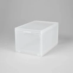 Small Stackable Bins Front Opening Clear Plastic - Brightroom™ 10 Small Stackable Bins Front Opening Clear Plastic - Brightroom™ -Home Essentials Shop GUEST d14984ec d883 4043 91a2 cad190d9ba3c