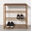 4 Tier Shoe Rack Brass With Walnut Wood - Brightroom™ -Home Essentials Shop GUEST e31dce3a bdeb 4fd6 b72c 1d264900f33c