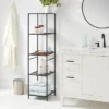 Tall Bath Storage Tower Black Metal - Brightroom™ -Home Essentials Shop GUEST f059dd82 a456 472e 83ce 48a8588b0cf0